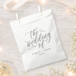 Eternt Bliss Editable Färg Wedding Favor Bag