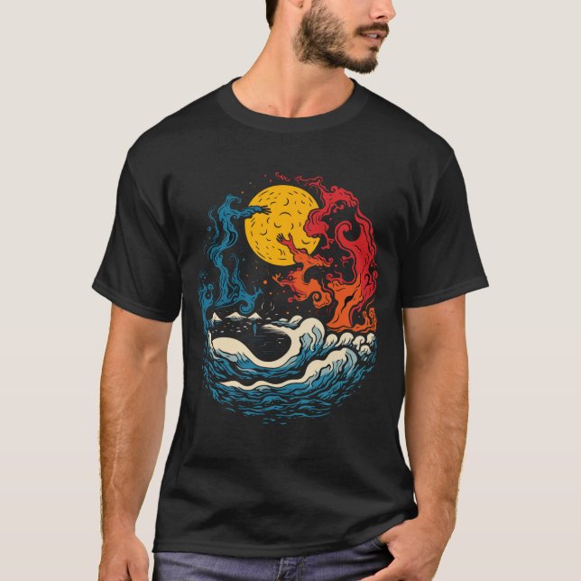 Eternt Dance of Fire and Vatten T-Shirt (Framsida)