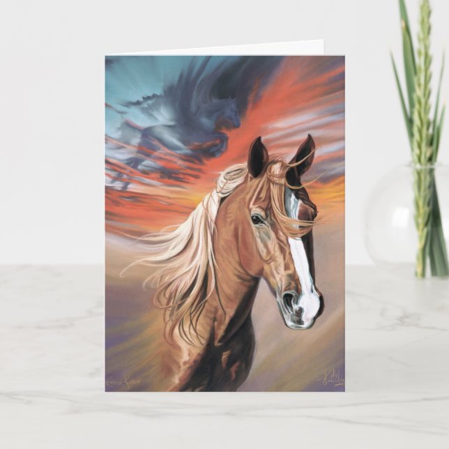 Eternt, Kaldero Horse Sympathy Card Kort (Framsida)