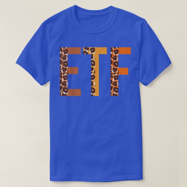 ETF leopard Squad Cute Fall Autumn Älskare Thanksg T Shirt (Design framsida)