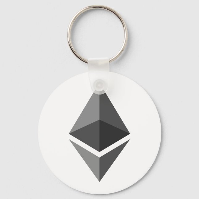 ETH-Logotyp för Etherum | Grundläggande nyckelkedj Nyckelring (Framsida)