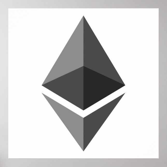 ETH-Logotyp för Etherum | POSTER (Framsidan)