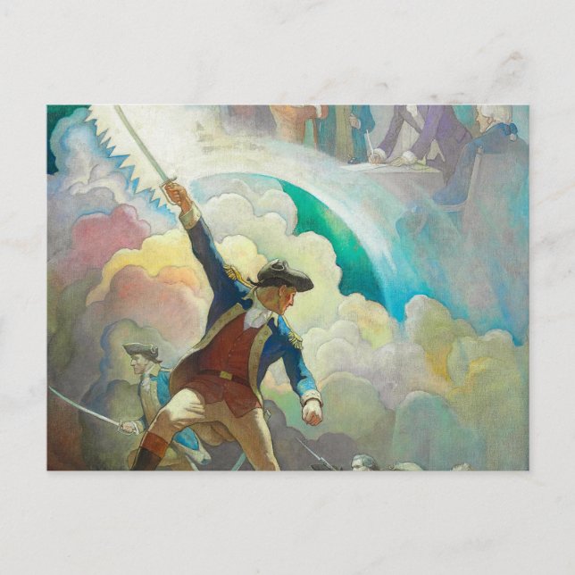 Ethan Allen, Forerunner of Independence, 1934 Vykort (Framsida)