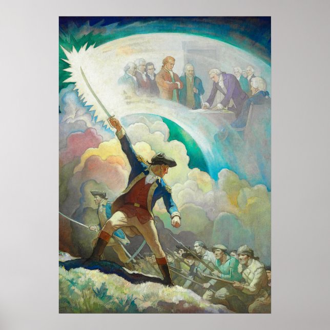 Ethan Allen, Wyeth, självständighetsförespråkare Poster (Framsidan)