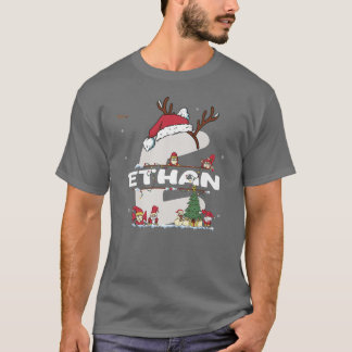 Ethan Christmasw Ethan Name for funny Xmas T Shirt