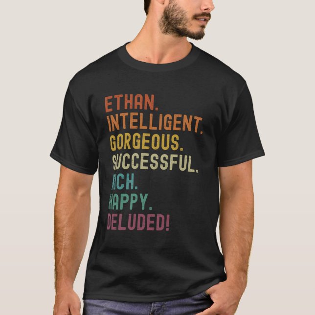 Ethan Deluded Ethan T Shirt (Framsida)