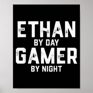Ethan Gamer Halloween-spelkostym för män namngiven Poster