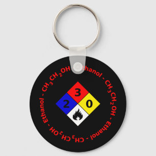 Ethanol MSDS Keychain Nyckelring