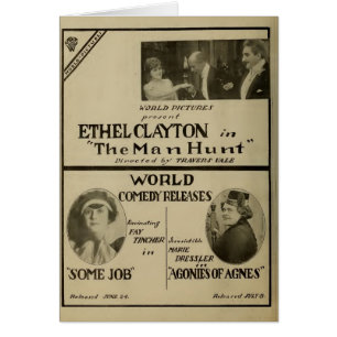 Ethel Clayton Dressler Tincher-utställare 1918 Hälsningskort