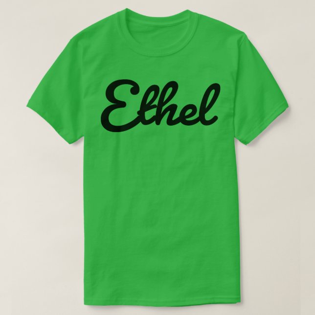 Ethel Namn Typography T Shirt (Design framsida)