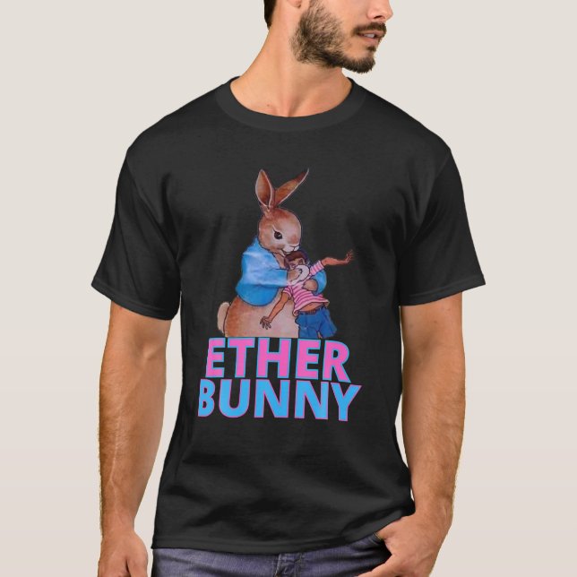 Ether Bunny Easter T Shirt (Framsida)