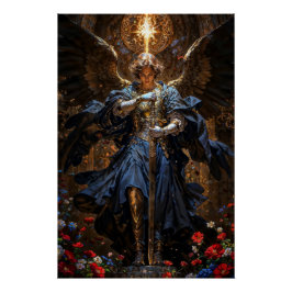 Ether Knight Archangel Michael Perfect Poster
