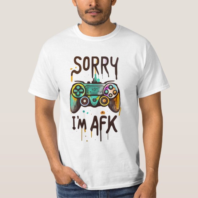 Etheral AFK - Unika spelstift för verkliga spelare T Shirt (Framsida)