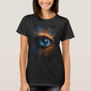 Etheral Alien Ögon Festival EDM-Konstig Unik serve T Shirt