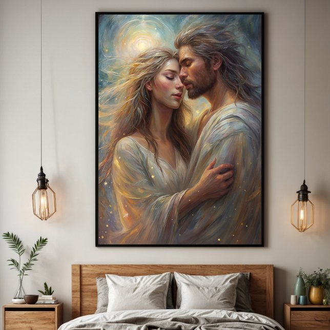 Etheral Älskare Dreamy Romantic Oil Paint Art Poster (Skapare uppladdad)