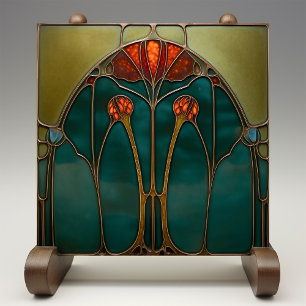 Etheral Amber Arch Ceramic Tile Kakelplatta