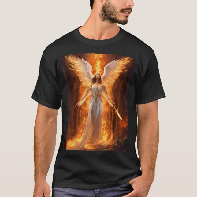 Etheral Ascendancy: Spirit och Flame T Shirt (Framsida)