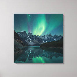 Etheral Aurora Triptych - Norra Ljus Poster Canvastryck