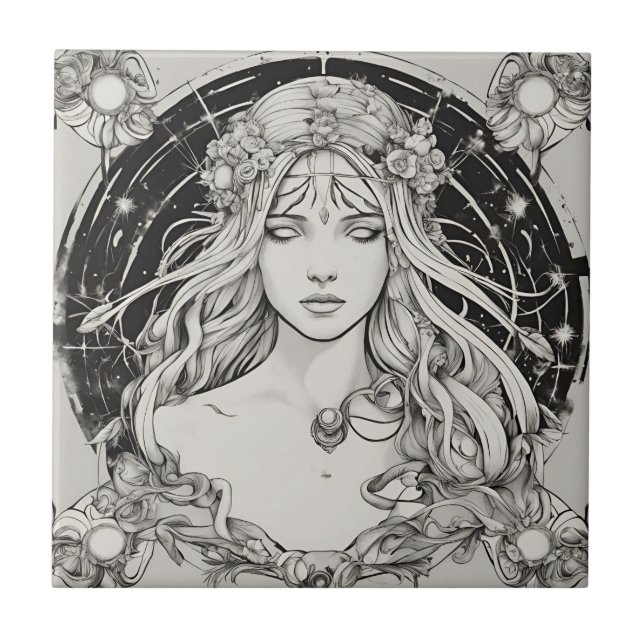 Etheral Beauty Ceramic Tile Kakelplatta (Framsidan)