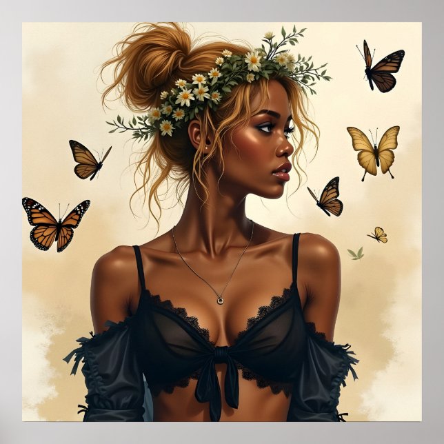 Etheral Beauty i Bloom Poster (Framsidan)