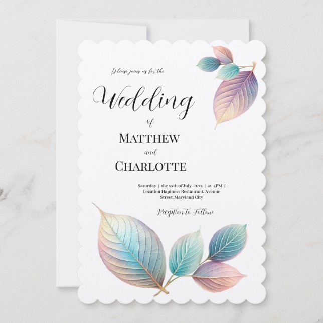 Etheral Beauty Soft Tone Whimsical Pastel Lövs (Framsida)