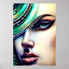 Etheral Beauty Sparkly Jewels Poster