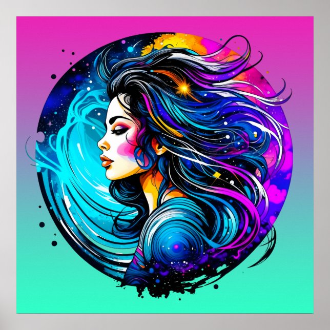 Etheral Bevackra Woman slutade aldrig drömma Poster (Framsidan)