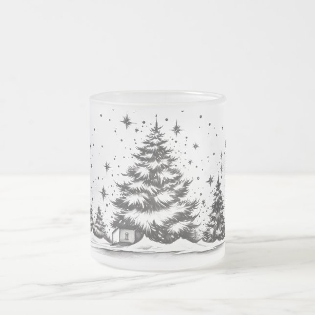 Etheral Bläck Impression: Bläck Line i Julafton gl Frostad Glasmugg (Center)