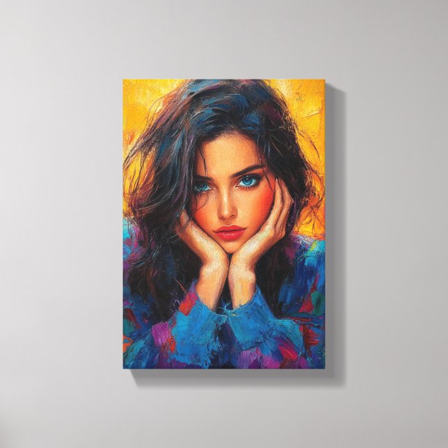 Etheral Blommigt Beauty - Soft Dreamy Art Canvastryck (Framsida)