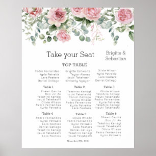 Etheral Blooms Watercolor Blommigt Bröllop Poster