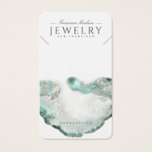 Etheral Blue Agate Necklace Visning Cards