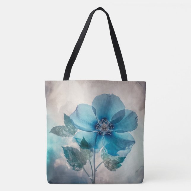 Etheral Blue-Blommar Tygkasse (Framsida)
