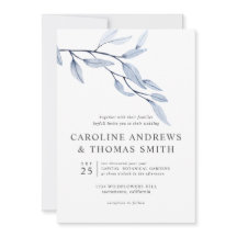 Etheral Blue | Chic Botaniskt Löv bröllop