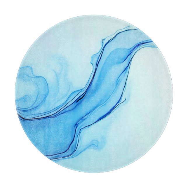 Etheral Blue Liquid Art Swirls (Framsidan)