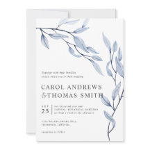 Etheral Blue | Lodrät Botaniskt Löv bröllop