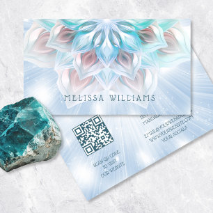 Etheral Blue Mandala Visitkort