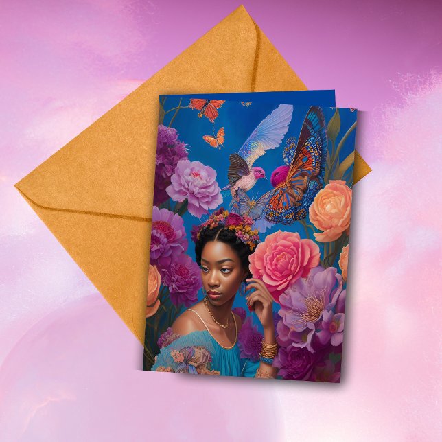 Etheral Bridesmaid Frieri Tack Fantasy AI Kort (Skapare uppladdad)