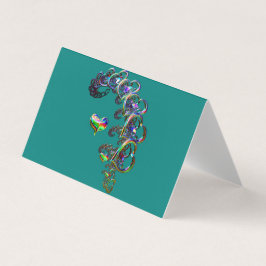 Etheral Cascade of Hearts Greeting Card Kort
