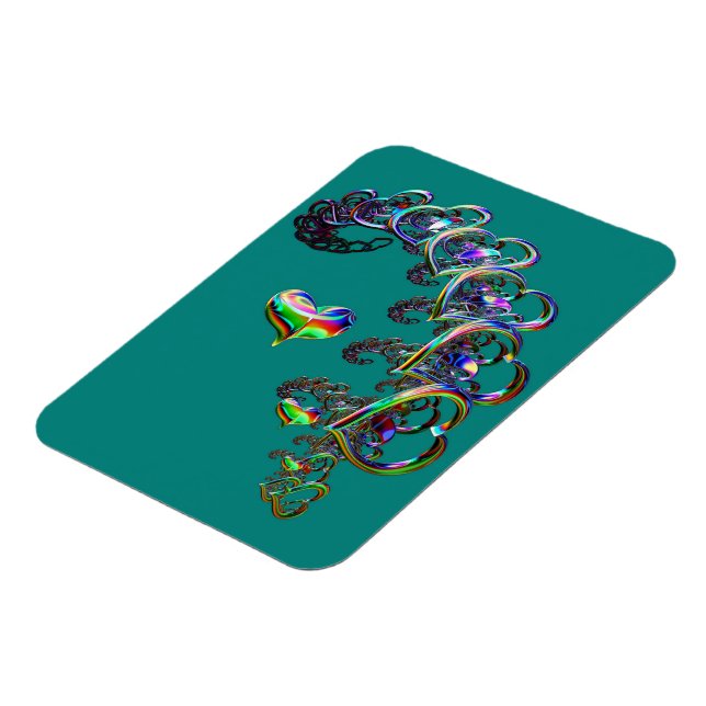Etheral Cascade of Hearts Magnet (Vänstra Sidan)
