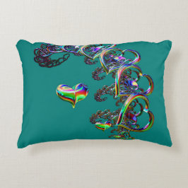 Etheral Cascade of Hearts Prydnadskudde