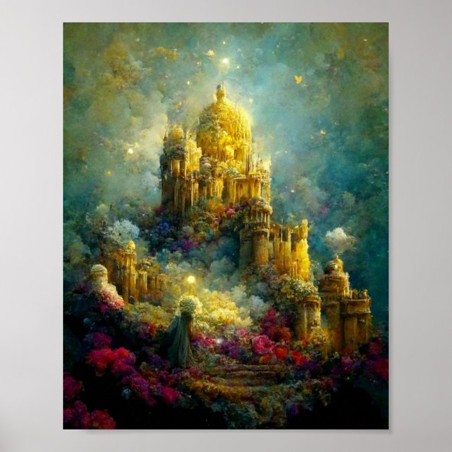 Etheral Castle 3 Fantasy Art Poster (Framsidan)