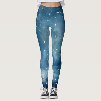 Etheral Celestial Blue Dream Leggings