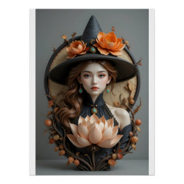 Etheral Ceramic Maiden Perfect Poster