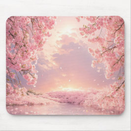 Etheral Cherry Blommar Vatten Musmatta