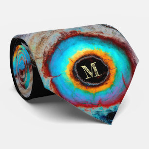 Etheral Cosmic Öga Monogram Colorful Abstrakt Art Slips