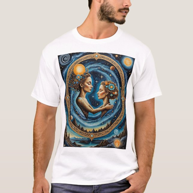 Etheral Cosmic Soul Connection T-Shirt (Framsida)