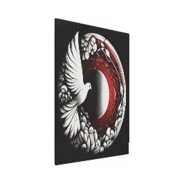 Etheral Dove Planet - Noir Bläck och Red Mandala