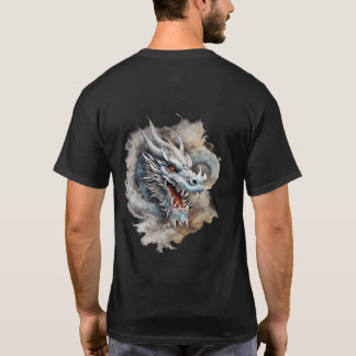 Etheral Dragon: Minimalistisk T-Shirt Art