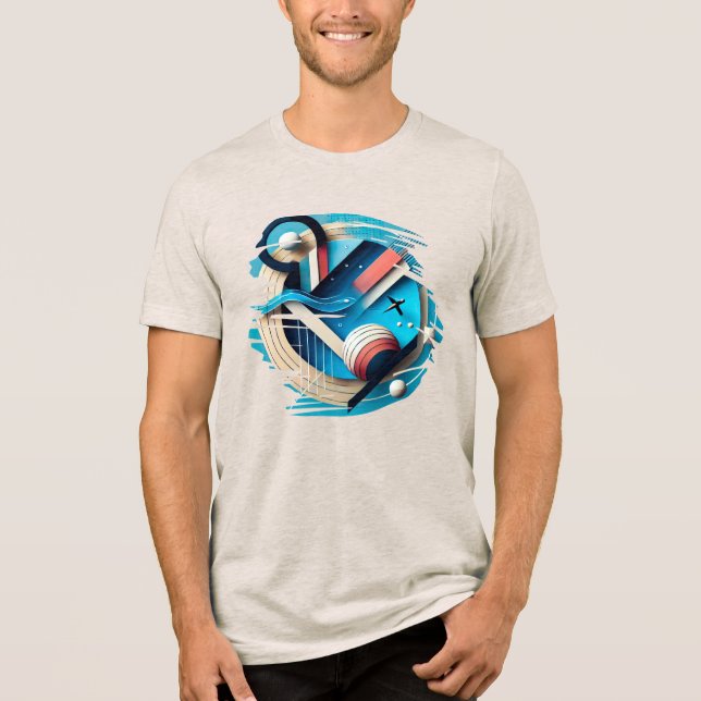 Etheral Echo - Digital Art T-Shirt (Framsida)