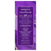 Etheral Elegance: Lila Geode-Inspired Bröllop